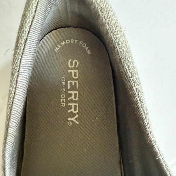 Sperry Top- Sider Crest Vibe Gray Canvas Sneaker Size 8 - Picture 12 of 14